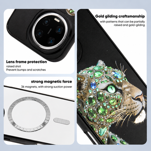 Étui de téléphone magnétique pour <span class=keywords><strong>Huawei</strong></span> Mate 80 Pro Max P30 Pro avec anneau magnétique interchangeable, <span class=keywords><strong>coque</strong></span> de téléphone antichoc en PC transparent de 1,8 mm - Product Image 2