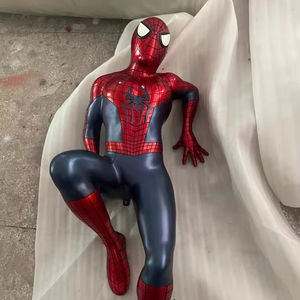 LED tamaño real Spider-<span class=keywords><strong>Man</strong></span> estatua resina artesanía invertida película personaje Spider-<span class=keywords><strong>Man</strong></span> escultura fibra de vidrio suspendido <span class=keywords><strong>Spidy</strong></span> escultura - Product Image 5