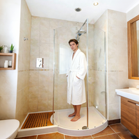 Base de douche SMC sur mesure, bac de douche moderne irrégulier, antidérapant, étanche, résistant aux UV, anti-moisissure, facile à nettoyer, haute résistance aux intempéries