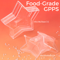 Boîtes en plastique PS transparentes en forme d'étoile WEISHENG pour bonbons, chocolats et cadeaux, décoratives, à remplir soi-même, de qualité alimentaire