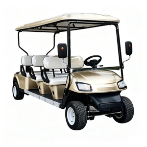 Carrito de Golf Eléctrico de 4 Ruedas y 6 Pasajeros, Color Personalizado, Baja Velocidad, para Turismo, con Certificación CE, Alcance de 30 km, Velocidad Máxima de 30 km/h - Product Image 1