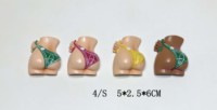 Aimant de réfrigérateur 3D sexy pour femmes, aimant de réfrigérateur en résine de bikini pour la décoration intérieure, artisanat en résine de souvenir de voyage de plage