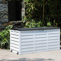 Allsome — boîte de rangement en plastique, banc d'extérieur étanche, boîte de jardin