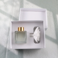 Diffuseur d'huiles essentielles en céramique parfumée aux fleurs, en porcelaine faite à la main, flacon en verre de 100 ml, parfum d'ambiance pour la maison