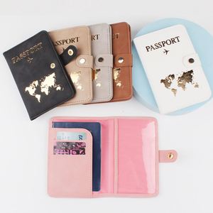 Funda de Pasaporte de Cuero PU de 7 Pulgadas, Resistente al Agua, con Diseño RFID, Logotipo Personalizado, Accesorio de Viaje de Moda, Gran Venta - Product Image 1