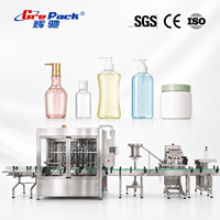 Machine de remplissage automatique à piston servo pour cosmétiques, lotions, gels douche, conditionneurs capillaires et savons liquides, directement de l'usine
