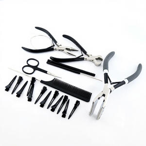 Professional Salon Hair Extension Tool Set with Hair Crimping Plier, Invisible Tape In Removal Tool and <b>Crochet</b> <b>Hook</b> - Product Image 1
