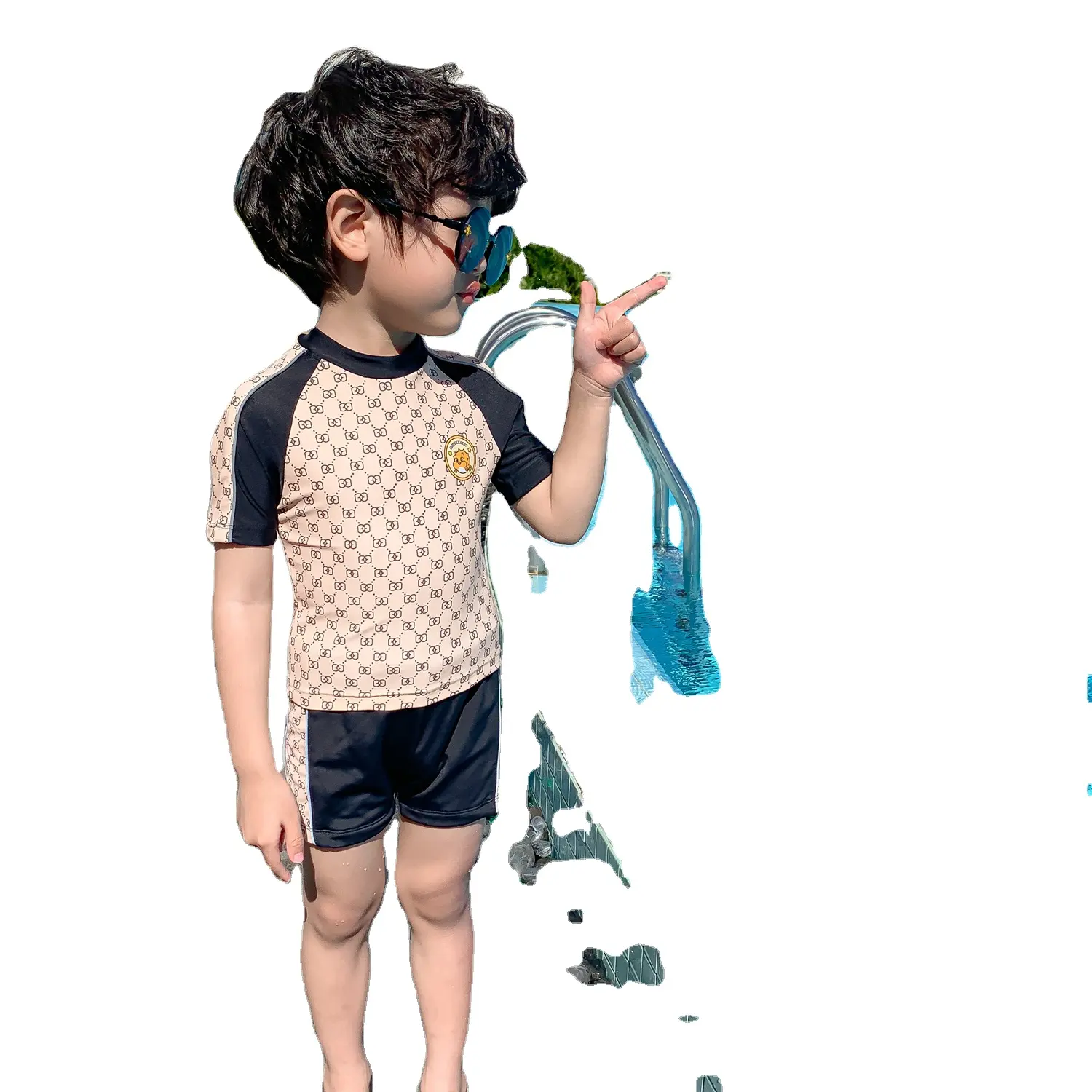 الاطفال الصبي ملابس السباحة تدريب السباحة الصبي ملابس السباحة الصبي لباس سباحة
