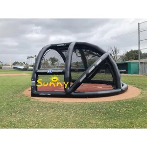 Kandang Pemukul Bisbol Lapangan Olahraga Bisbol Tiup Luar Ruangan Jaring Kandang Pemukul Tiup untuk Bisbol