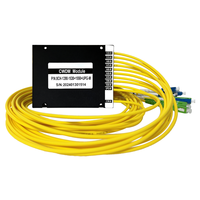 Multiplexor de 8 canales 20nm CWDM Mux/Demux, módulo de caja de ABS de fibra óptica, sistema de fibra dual de 1270 y nm para módulo SFP de 10G /25G