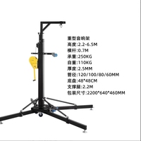Sistema de torre de elevación de soporte de manivela móvil telescópico de servicio pesado para armazón de iluminación de eventos