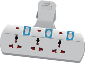 Adaptador de corriente tipo <span class=keywords><strong>T</strong></span> 6 Enchufe de pared universal para extensión independiente individual del Reino Unido Embalaje de burbujas Fabricante directo de fábrica - Product Image 5
