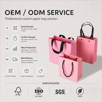 Sac en papier de luxe OEM ODM, emballage personnalisé avec logo, taille et couleur, sac cadeau en papier artistique, vente en gros