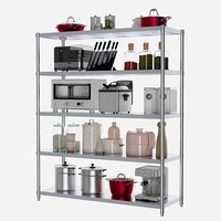 Étagère de rangement de cuisine en acier inoxydable robuste professionnelle étagère organisateur de qualité commerciale pour Restaurant