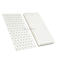 Grande table de culture 4x8 en plastique hydroponique pour plantes de jardin, tente d'intérieur et d'extérieur avec couvercle, bon marché