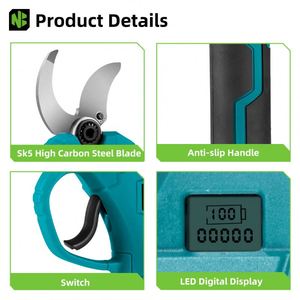 Sécateur électrique sans fil rechargeable 45 mm à 2 vitesses, cisaille de jardinage pour branches d'arbres, compatible avec <span class=keywords><strong>batterie</strong></span> <span class=keywords><strong>Makita</strong></span> - Product Image 6