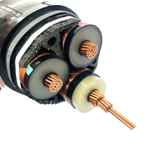 Xlpe SWA bọc thép điện cáp điện <span class=keywords><strong>3</strong></span> lõi yjv22 26/35KV trung thế cáp - Product Image 1