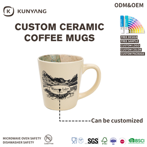 Taza de Café de Cerámica Personalizada de Fábrica, Taza de Recuerdo con Calcomanía Interior, Acabado Mate, Venta al Por Mayor - Product Image 3