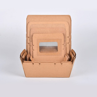 Senang 700 taille personnalisée sur conteneur poulet frit emballage rapide à emporter livraison de nourriture boîte de papier pour restaurant
