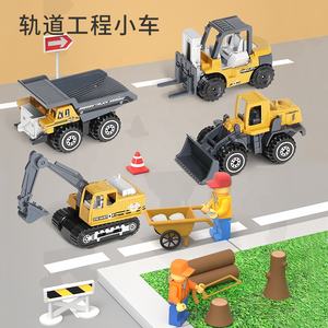Jouets d'excavatrice pour enfants, inertie, lumière et musique, <span class=keywords><strong>grue</strong></span> à tour, camion <span class=keywords><strong>de</strong></span> <span class=keywords><strong>chantier</strong></span>, simulateur, éducation précoce - Product Image 6