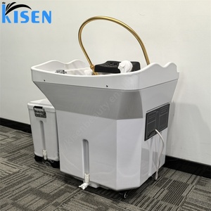 Lavabo Portátil Antibacterial Kisen para Salón de Belleza, Material de Grado Hospitalario, Superficie Fácil de Limpiar, Lavabo para Peluquería - Product Image 6