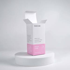 Espuma Limpiadora de Aminoácidos HELEN CARE con Aroma a Melocotón, Caja de Cartón Autoerigible Rectangular, Reciclable, Impresión a Cuatro Colores - Product Image 1