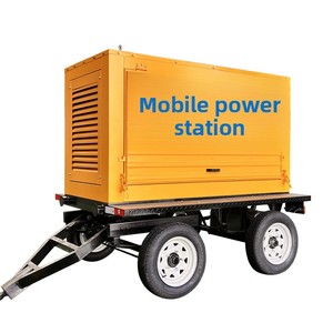 Groupe électrogène diesel mobile Weifang 50KW sur remorque, tout cuivre, sans balais, triphasé 220/380V, sans système de refroidissement - Product Image 3