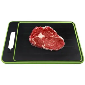 4 in 1 Nonstick Defrosting Cutting Board With Knife Sharpener and garlic press