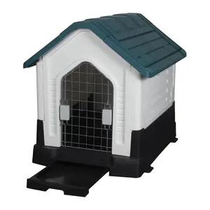 Pet factory vente en gros plastique étanche intérieur extérieur cages de maison pour chiens extra larges