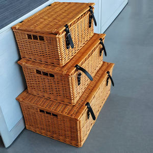 Cesta <span class=keywords><strong>de</strong></span> Mimbre Natural Tejida a Mano JY Holiday, Personalizada, con Diseño <span class=keywords><strong>de</strong></span> Ángel, para Picnic, Frutas, Dulces, Regalo Infantil - Product Image 5