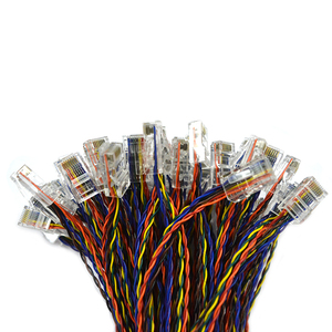 Maßgefertigte RJ45-Kabelkonfektion UL1061-Draht Mehrpoliger Steckverbinder Verdrillter Kabelbaum für <span class=keywords><strong>Computer</strong></span>/Motorrad Elektronische Geräte - Product Image 2