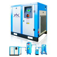 Kompresor Udara Industri Berpendingin Udara 7.5KW-75HP Rotary Inverter dengan Mesin dan Bantalan