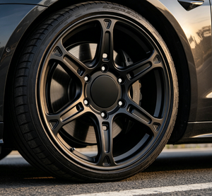 ล้อแม็<span class=keywords><strong>ก</strong></span>ซ์อะลูมิเนียมฟอร์จโมโนบล็อ<span class=keywords><strong>ก</strong></span>ขนาด <span class=keywords><strong>18</strong></span> นิ้ว 6x139.7 ออฟเซ็ต -12 สีดำซาติน สำหรับรถออฟโรด โตโยต้า ฟอร์จูนเนอร์ - Product Image 1