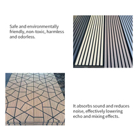 Panneau mural acoustique décoratif en fibre de polyester et grille MDF, absorbant le son, pour fond de scène de conférence et salle de théâtre