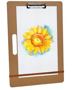 Hot Selling Holz Sketch Tote Board mit stabilem Clip und Gummiband für Künstler Zeichnung