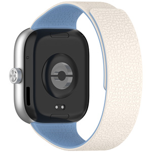 Correas de reloj inteligente compatibles con pulsera pequeña 8 <span class=keywords><strong>Pro</strong></span> 9 <span class=keywords><strong>Pro</strong></span> <span class=keywords><strong>Redmi</strong></span> Watch <span class=keywords><strong>4</strong></span>/5 Lychee Pattern Correa de silicona magnética - Product Image 3