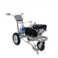 Yucheng Machine de marquage routier électrique pure à poussée manuelle de précision, 4,3 CV, 72 kg, pulvérisateur de lignes routières à froid, haute efficacité