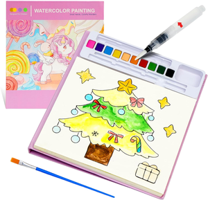 Libro de Pintura de Agua Mágica, Juego de Juguetes de Dibujo de Animales y Naturaleza, Papel Portátil para Viajes, Regalo - Product Image 1