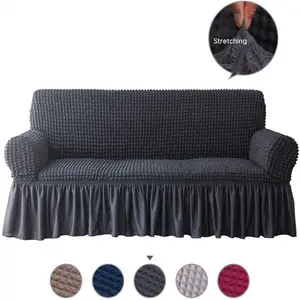 Sarung Sofa Universal dengan Dasar Elastis, 1 Buah Penutup Sofa Elastis dan Tahan Lama, Sarung Sofa Mudah Dipasang