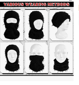 Hersteller Premium hochwertige blau grün rosa Tarnung gestrickte Sturmhaube - Product Image 5