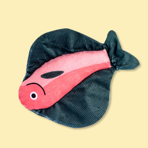 Juguete de tela con hierba gatera para gatos, en forma de pez, para masticar y dentición, accesorio interesante para mascotas - Product Image 5