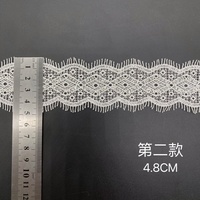 Dentelle brodée à la main avec des perles, tissu 100% polyester avec une caractéristique soluble dans l'eau pour les chaussures et les textiles de maison