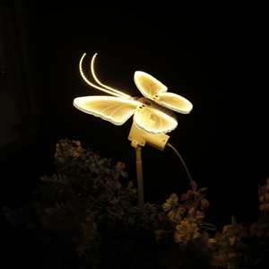 Lampada a LED Moderna e Romantica a Forma di Farfalla con Ali Dinamiche per Matrimoni all'Aperto, Feste, Festival, Illuminazione per Prati e Sentieri - Product Image 6