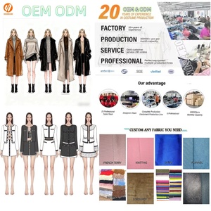 4226 Ensemble 2 Pièces Élégant pour <span class=keywords><strong>Femme</strong></span> : Manteau et Jupe Décontractés, Fabrication Personnalisée de Vêtements en Tissu de Haute Qualité, ODM/OEM, Vente en Gros - Product Image 1