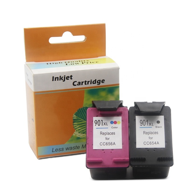 OCBESTJET for HP 901 Ink Cartridge 901 Ink Cartridge LY-901 Ink Cartridges Chip Reset for HP Officejet J4580 J4640 J4680 Printer