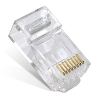Connecteurs RJ45 personnalisés, connecteurs Cat5/Cat5e/Cat6, faciles à installer et adaptés aux câbles réseau Ethernet et au câblage domestique/de bureau