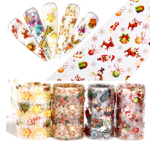 TSZS 4*100cm 10 rouleaux/boîte décoration noël <span class=keywords><strong>ongles</strong></span> transfert feuille autocollant fantôme <span class=keywords><strong>2020</strong></span> Nail Art Halloween <span class=keywords><strong>ongles</strong></span> feuille - Product Image 2