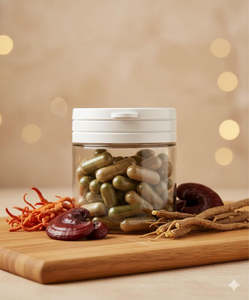 สารสกัดจากกัญชงโนวาโลอา ผสมเห็ดอะแดปโตเจน แคปซูลลดความเครียด ขายส่งแบบจำนวนมาก - Product Image 1