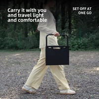 Ensemble table et chaises pliantes tactiques en acier carbone pour le camping, mobilier d'extérieur portable à ouverture rapide