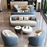 Ensemble de bureau multifonctionnel pour trois personnes, design italien minimaliste, cuir PU, hauteur réglable, design moderne